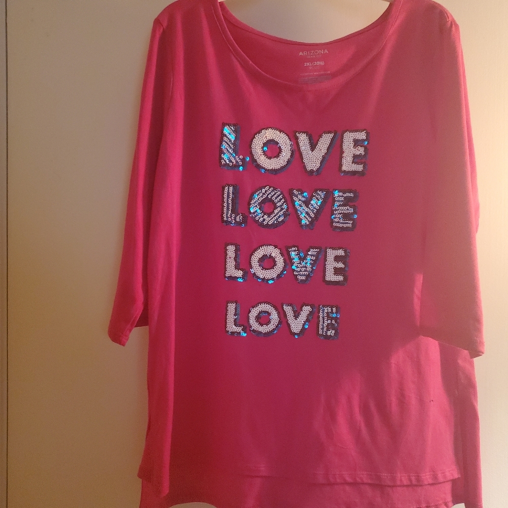 Hot pink shirt